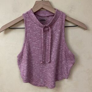 Gymshark Slounge Crop Top Dusky Pink Marl